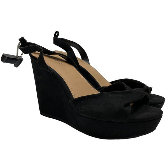 Sandals Heels Wedge By Torrid In Black, Size: 10.5