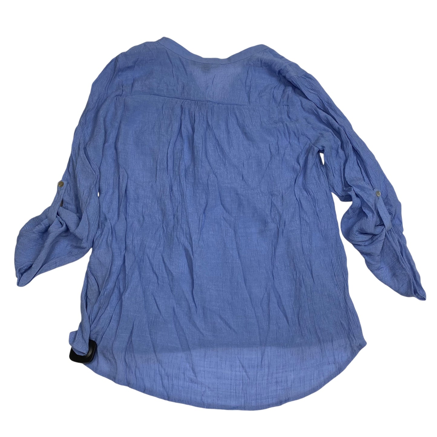 Top Long Sleeve By Zac And Rachel In Blue, Size: 2x