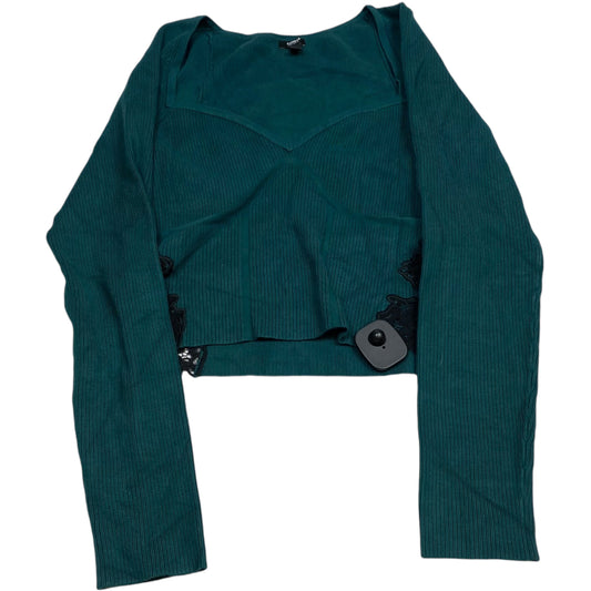 Top Long Sleeve By Express In Green, Size: L