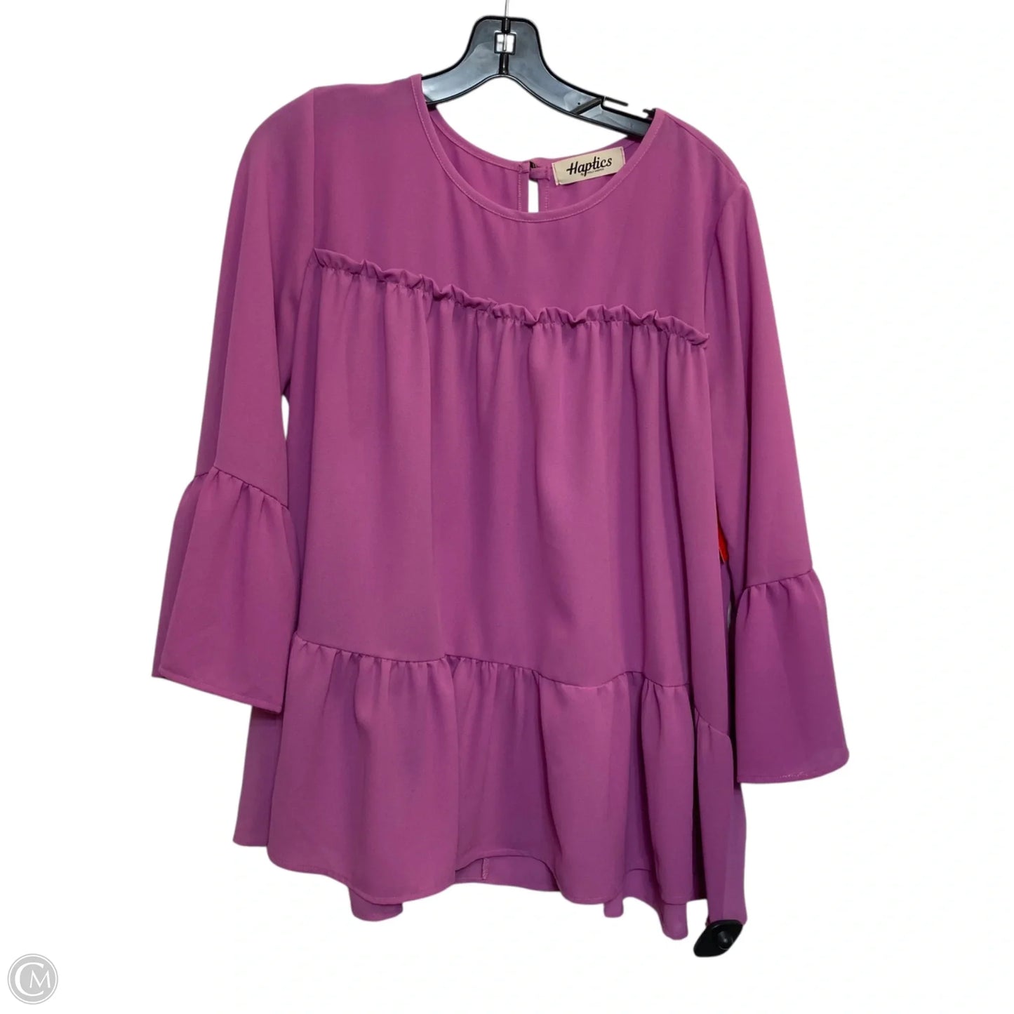 Top Long Sleeve By Haptics In Purple, Size: M