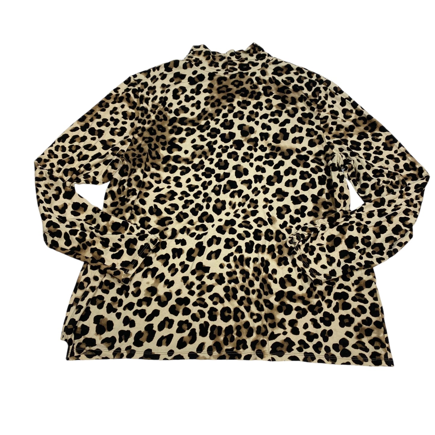 Top Long Sleeve By Chicos In Animal Print, Size: L