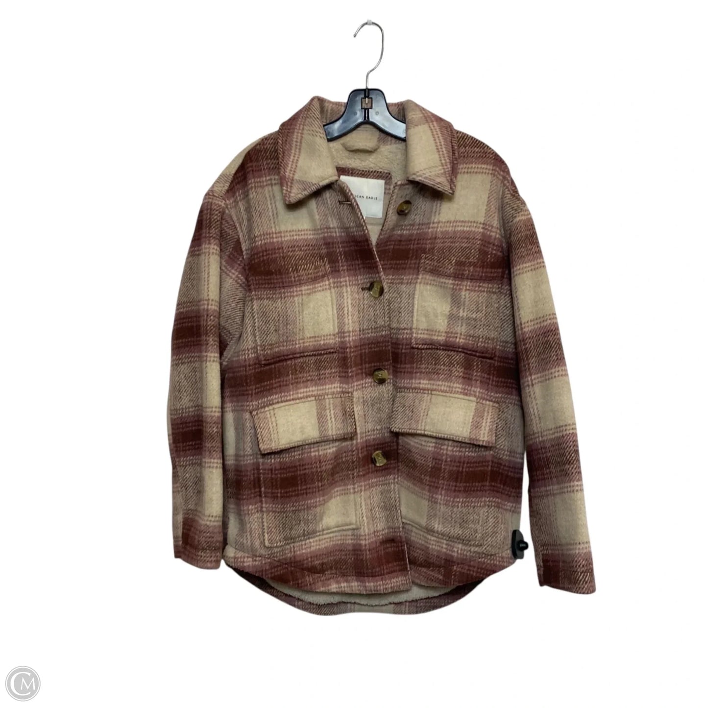 Jacket Other By American Eagle In Pink & Tan, Size: Xs