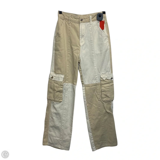 Jeans Wide Leg By Shein In Cream Denim, Size: Xs