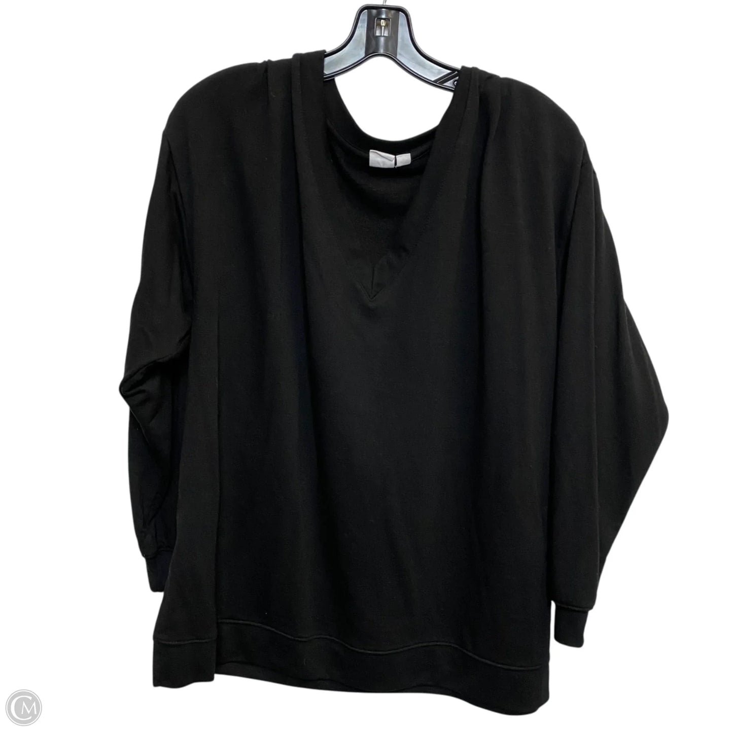 Top Long Sleeve By Gap In Black, Size: L