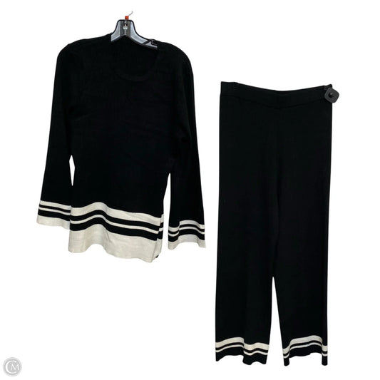 Lounge Set Pants By Clothes Mentor In Black & White, Size: Xl
