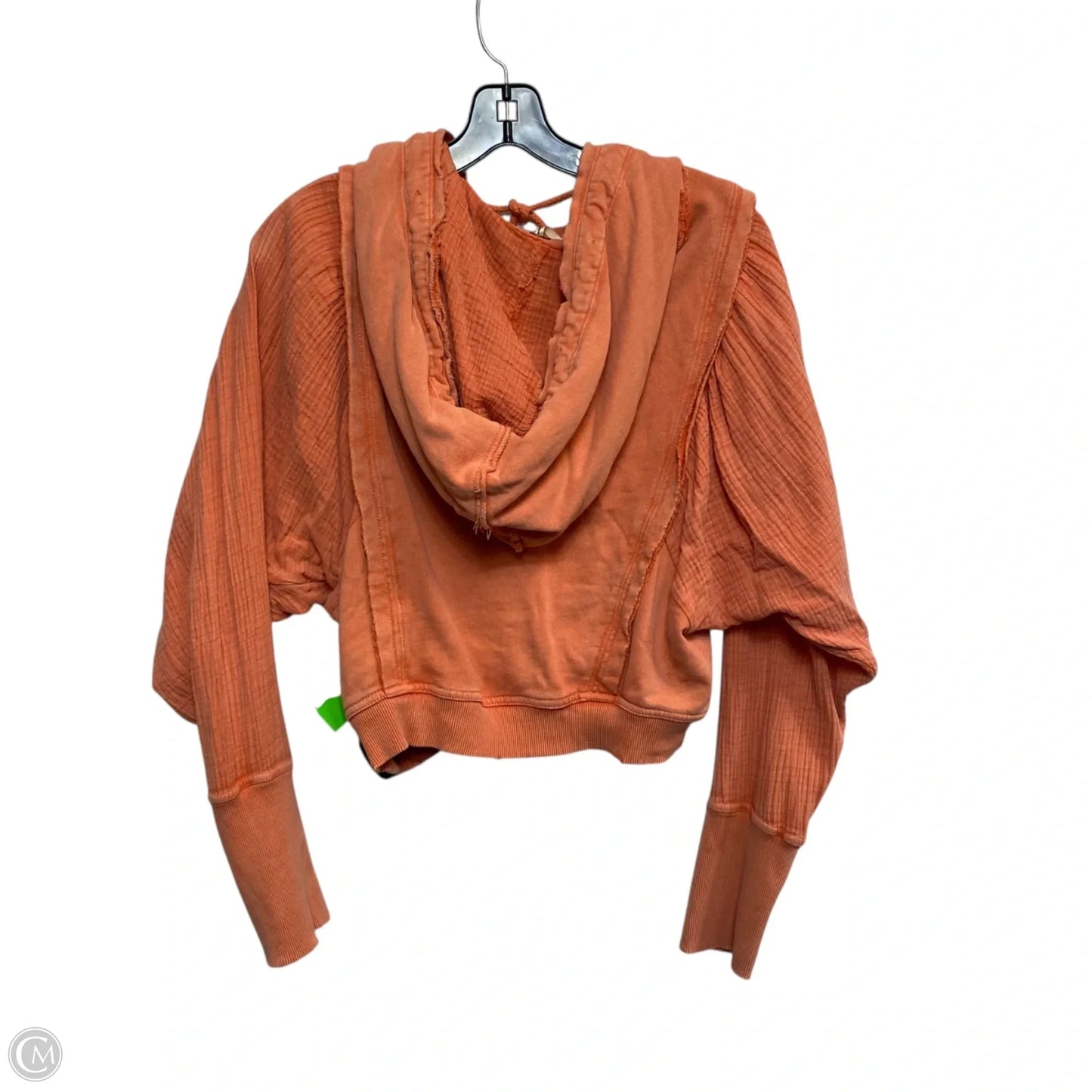 Sweatshirt Hoodie By Free People In Orange, Size: S