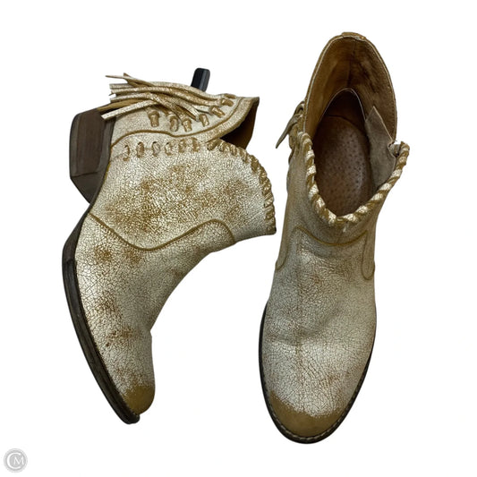 Boots Western By Circle G In Cream, Size: 8.5
