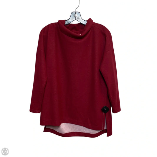 Top 3/4 Sleeve By Anthropologie In Red, Size: Xs
