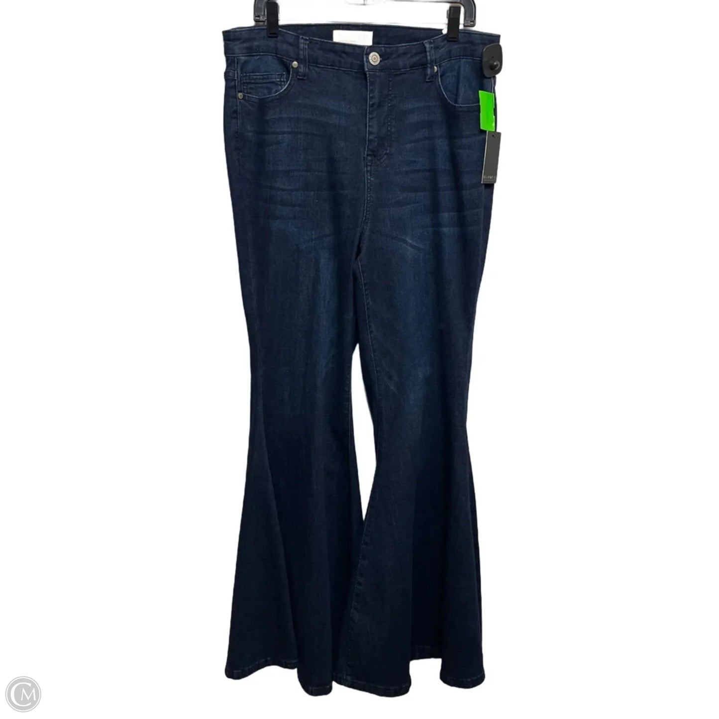 Jeans Flared By Eloquii In Blue Denim, Size: 14