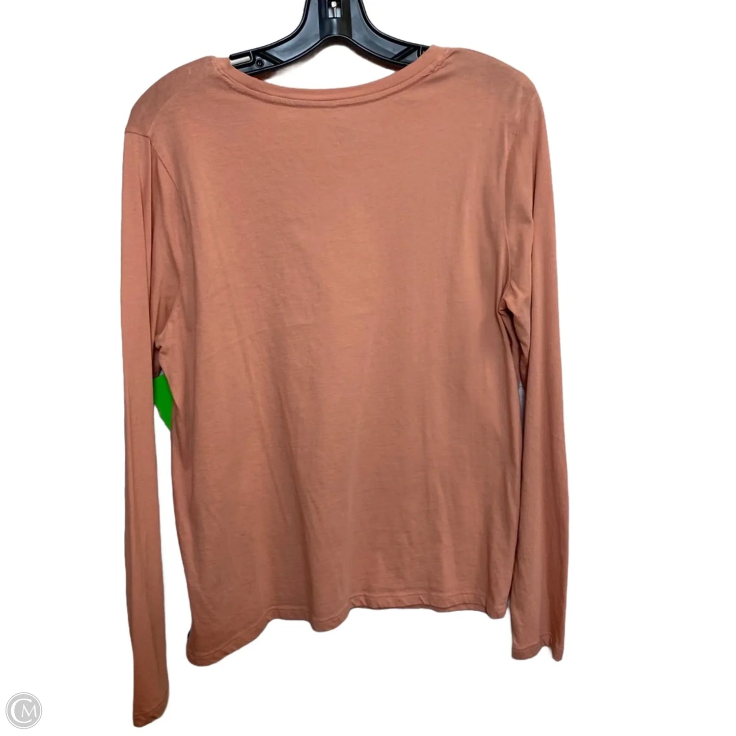 Top Long Sleeve Basic By Time And Tru In Pink, Size: L