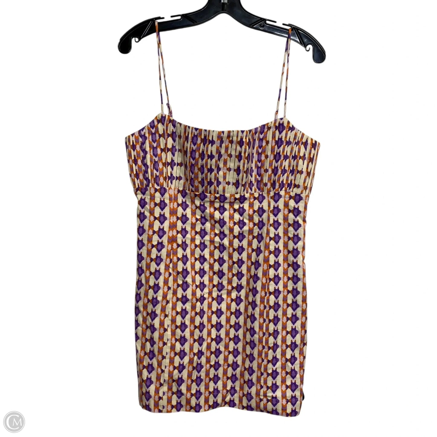 Dress Casual Short By Maeve In Orange & Purple, Size: M