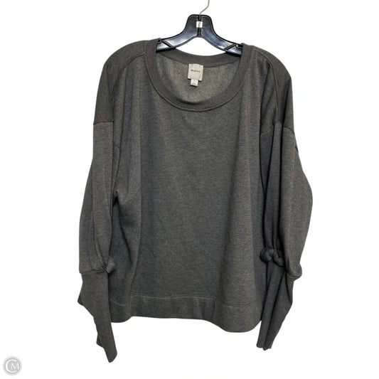 Sweatshirt Crewneck By Maeve In Grey, Size: L