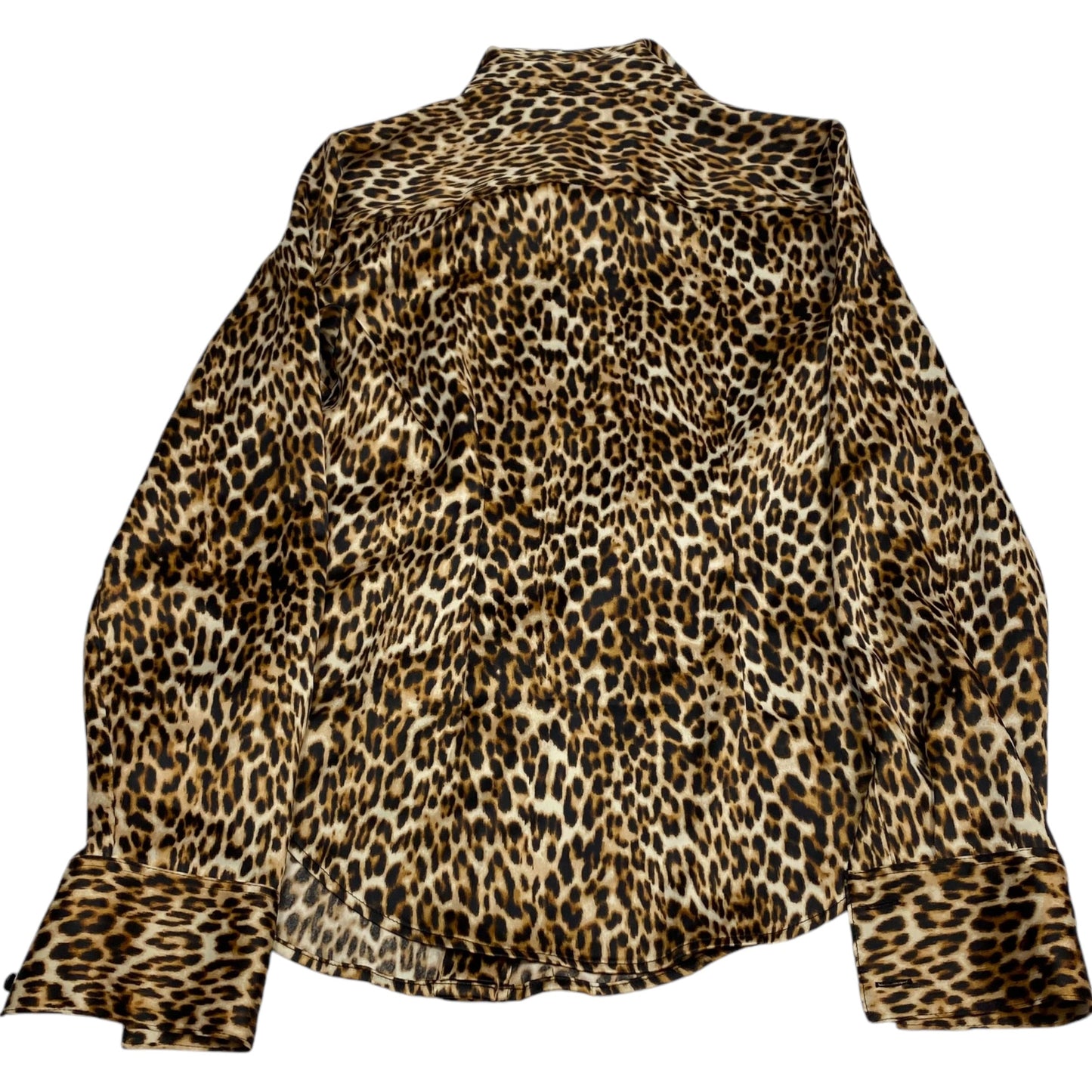 Blouse Long Sleeve By Worthington In Animal Print, Size: Xs