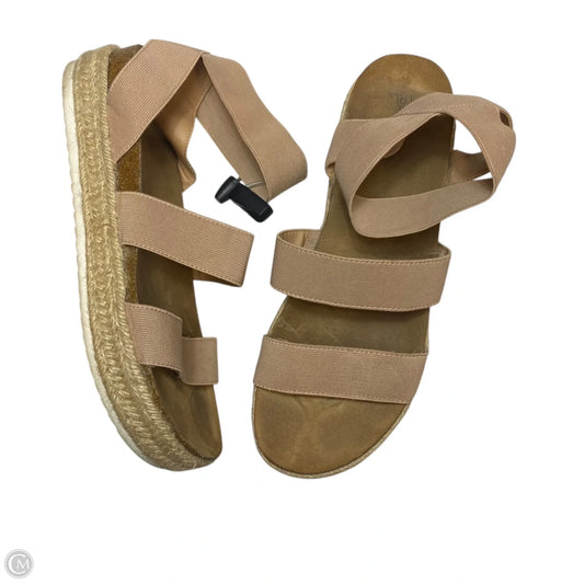 Sandals Flats By Time And Tru In Pink, Size: 11