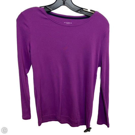 Top Long Sleeve Basic By Talbots In Purple, Size: Mp