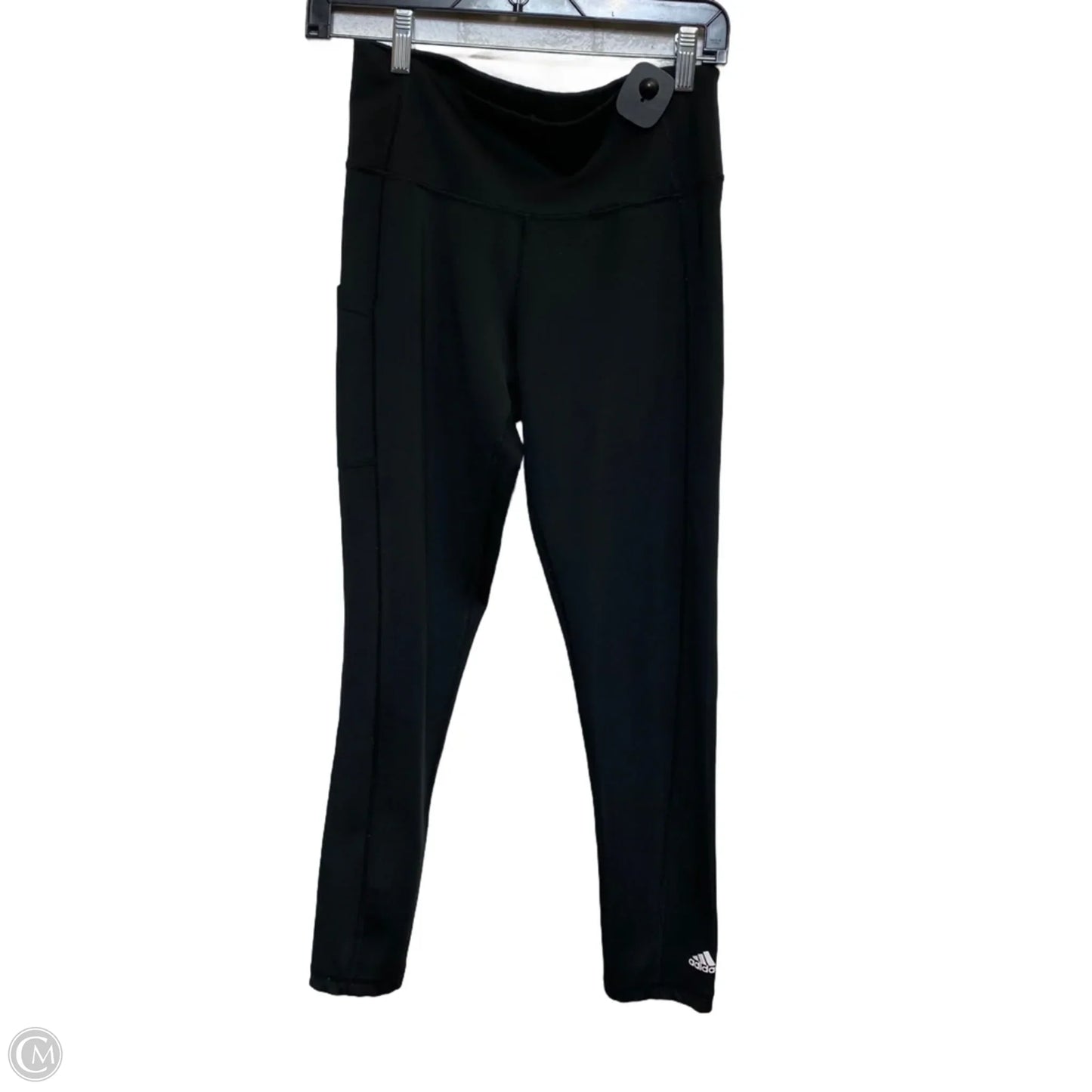 Athletic Leggings By Adidas In Black, Size: M