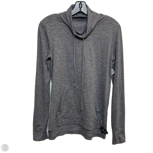 Athletic Top Long Sleeve Collar By Gottex In Grey, Size: Xs