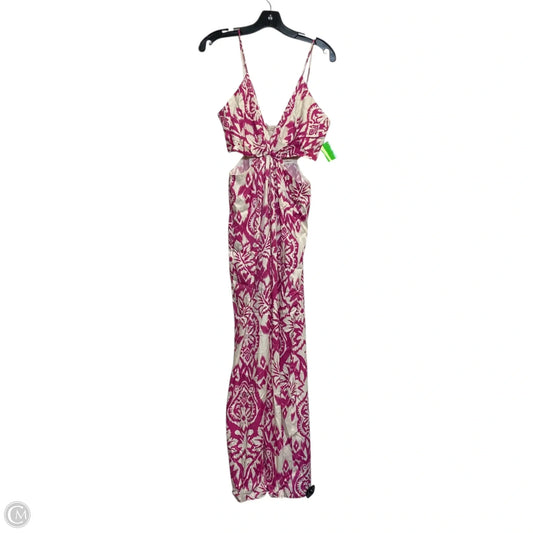 Jumpsuit By Zara In Pink & White, Size: M