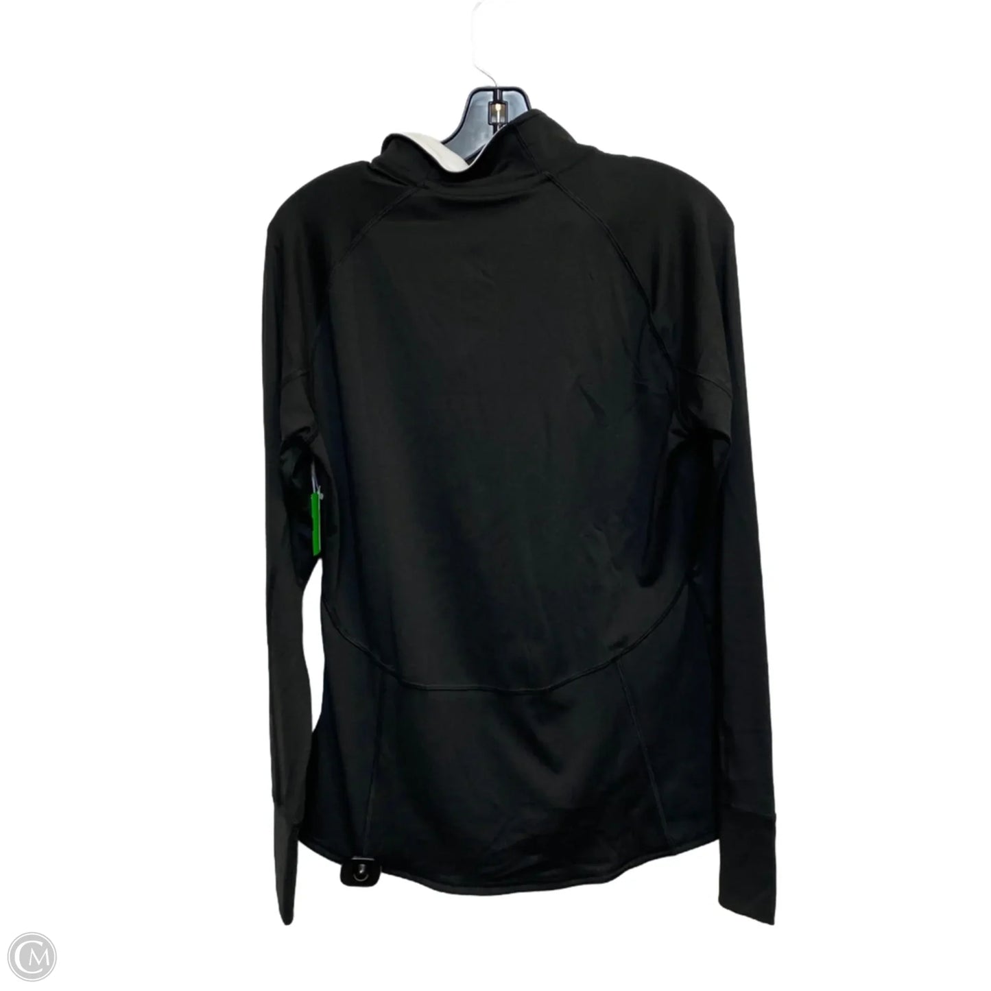 Athletic Top Long Sleeve Collar By Puma In Black, Size: M