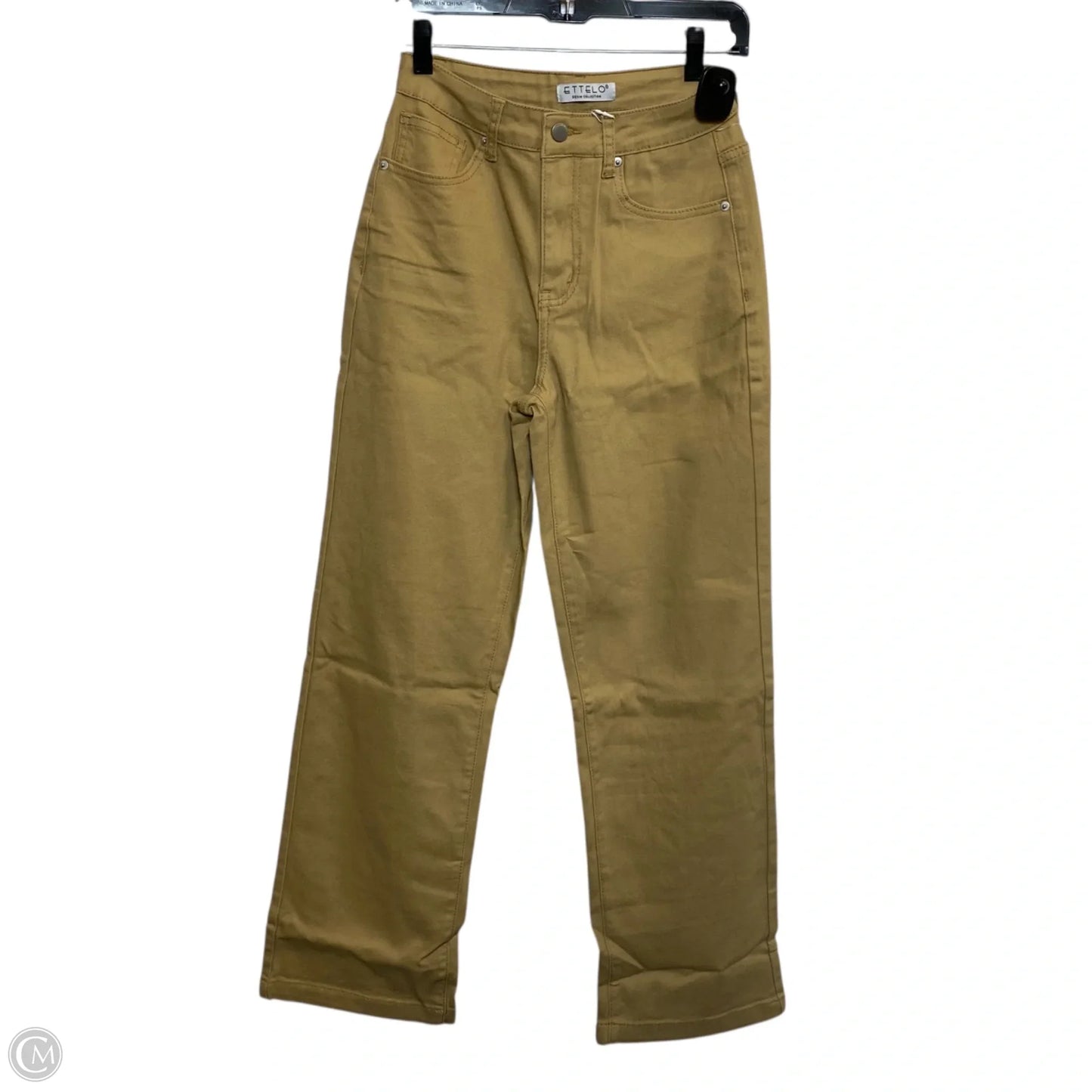 Jeans Wide Leg By Ettelo In Brown Denim, Size: 4