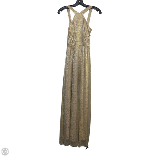 Dress Party Long By Lulus In Gold, Size: Xs