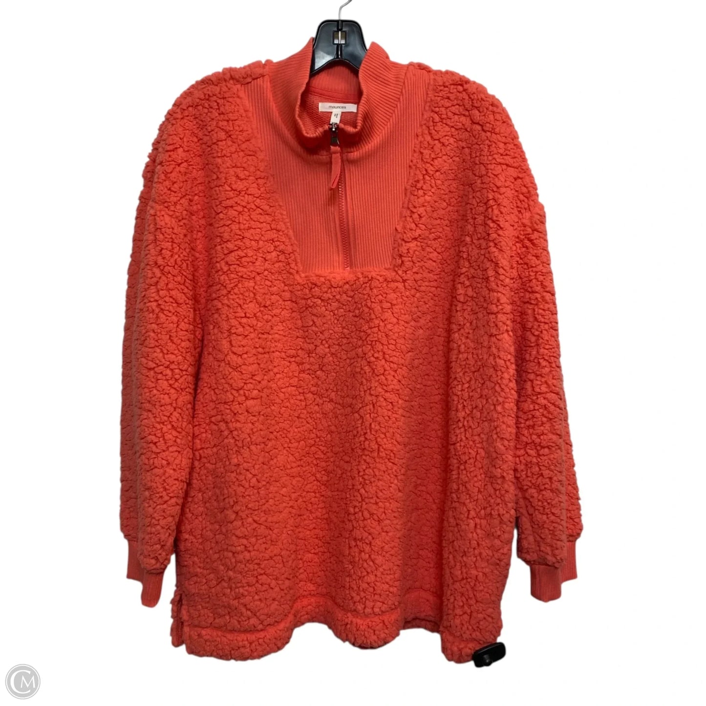 Jacket Faux Fur & Sherpa By Maurices In Coral, Size: Xxl
