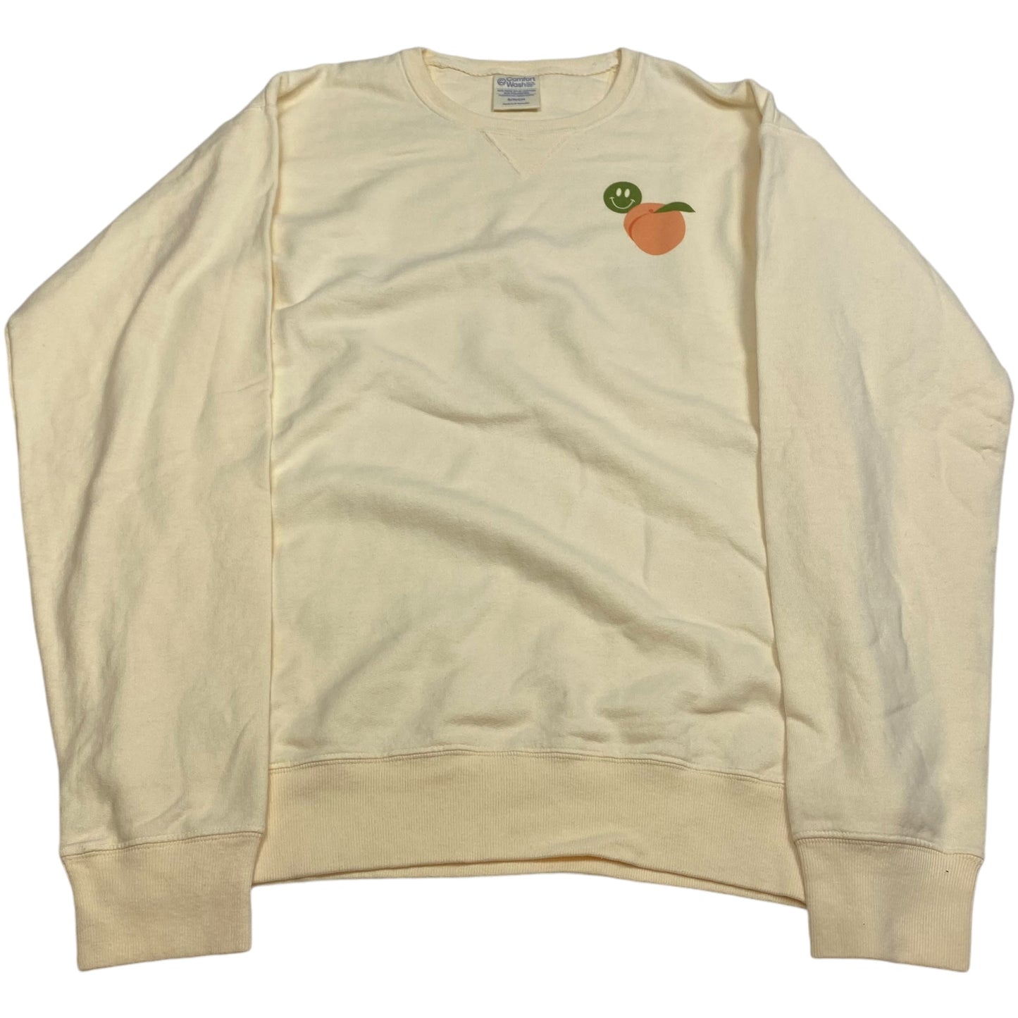 Sweatshirt Crewneck By Comfort Wash In Orange, Size: S