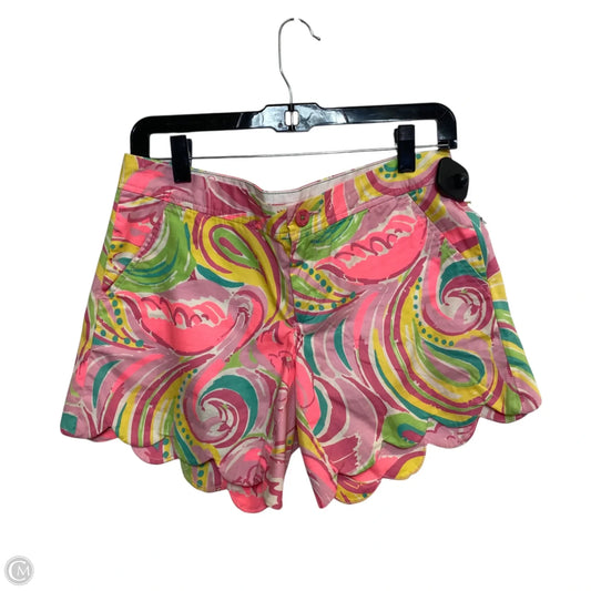 Shorts Designer By Lilly Pulitzer In Green & Pink, Size: 2
