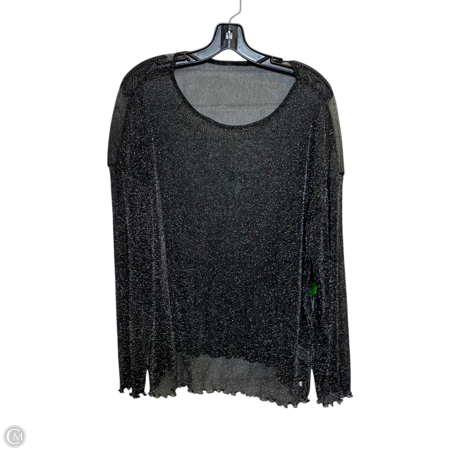 Top Long Sleeve By Shein In Black, Size: 2x