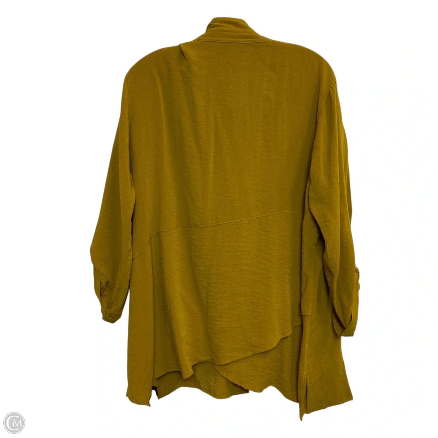 Top Long Sleeve By John Mark In Yellow, Size: 1x