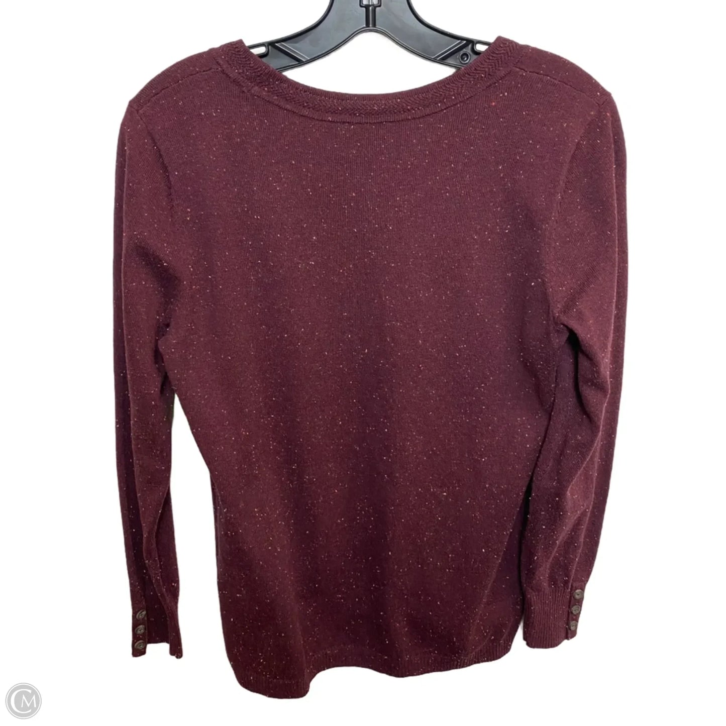 Top Long Sleeve By Talbots In Red, Size: Mp