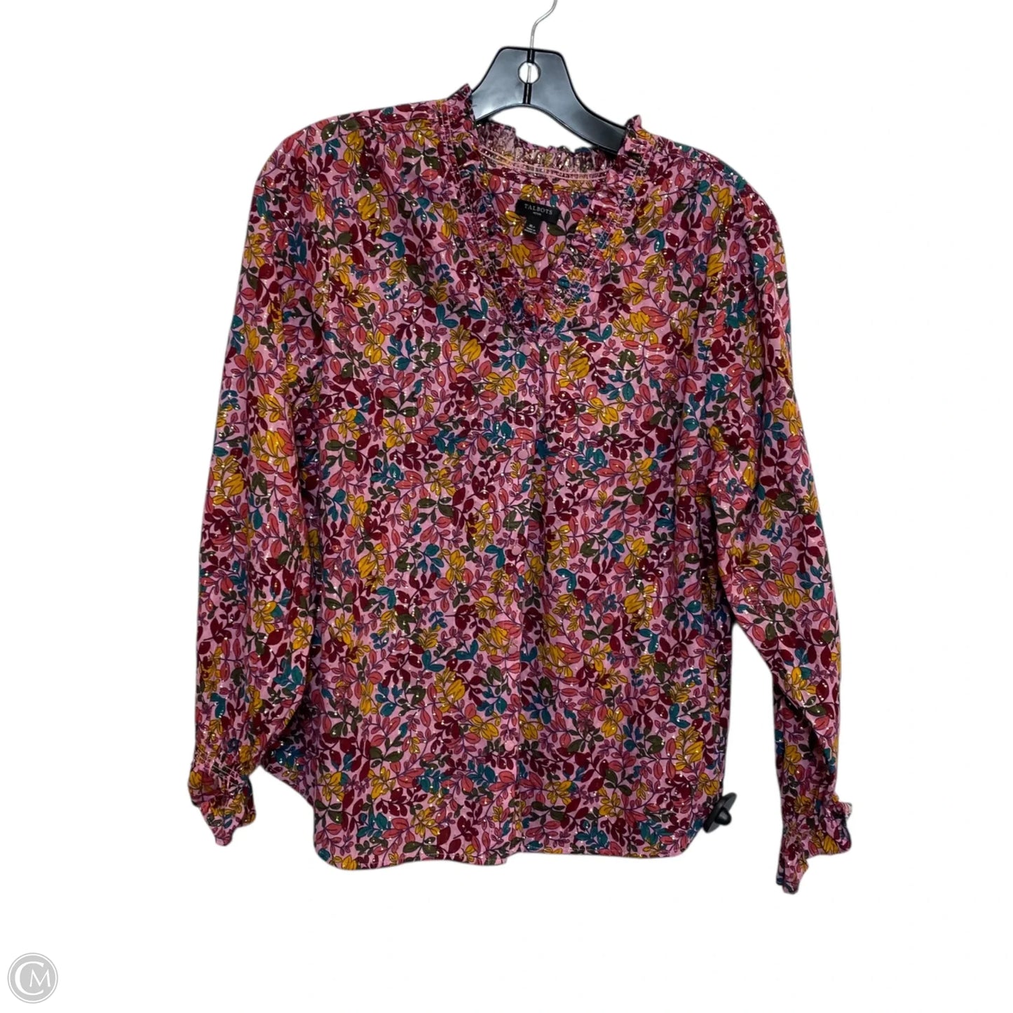 Top Long Sleeve By Talbots In Purple, Size: Xlp