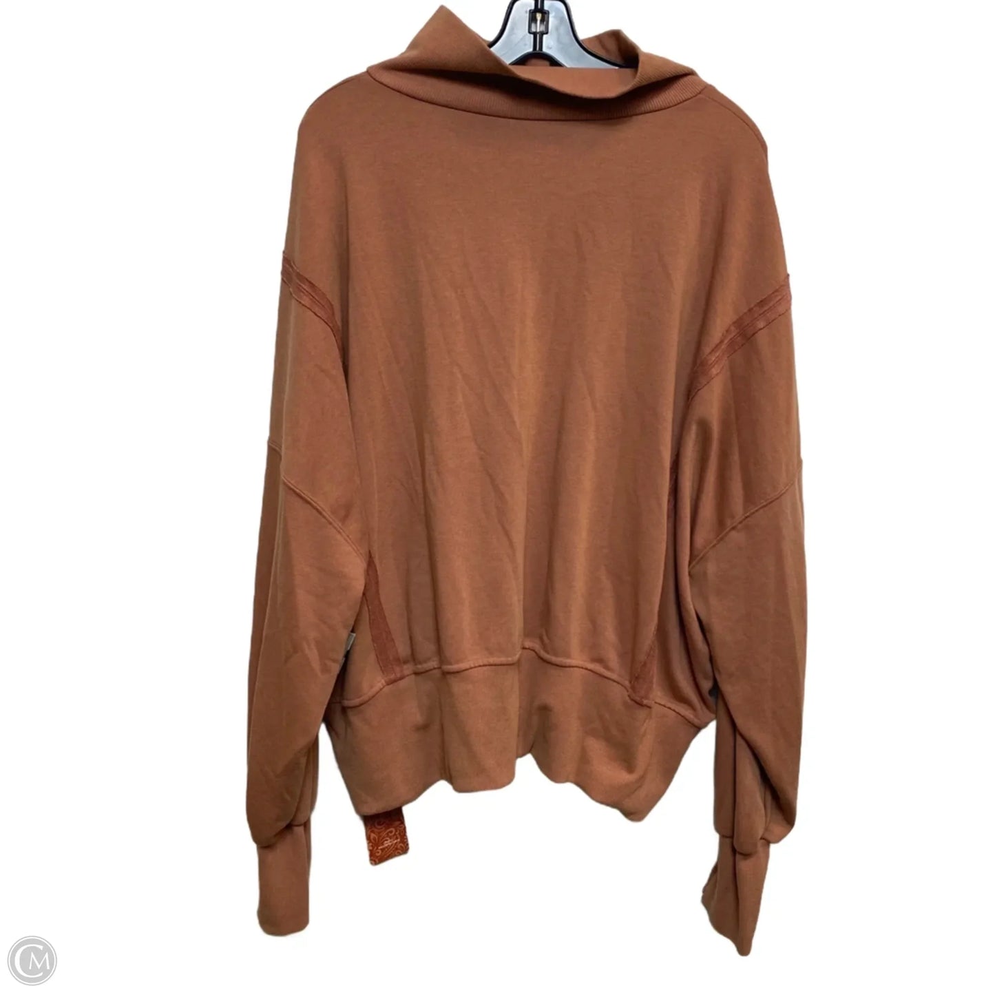 Top Long Sleeve By Shein In Orange, Size: M