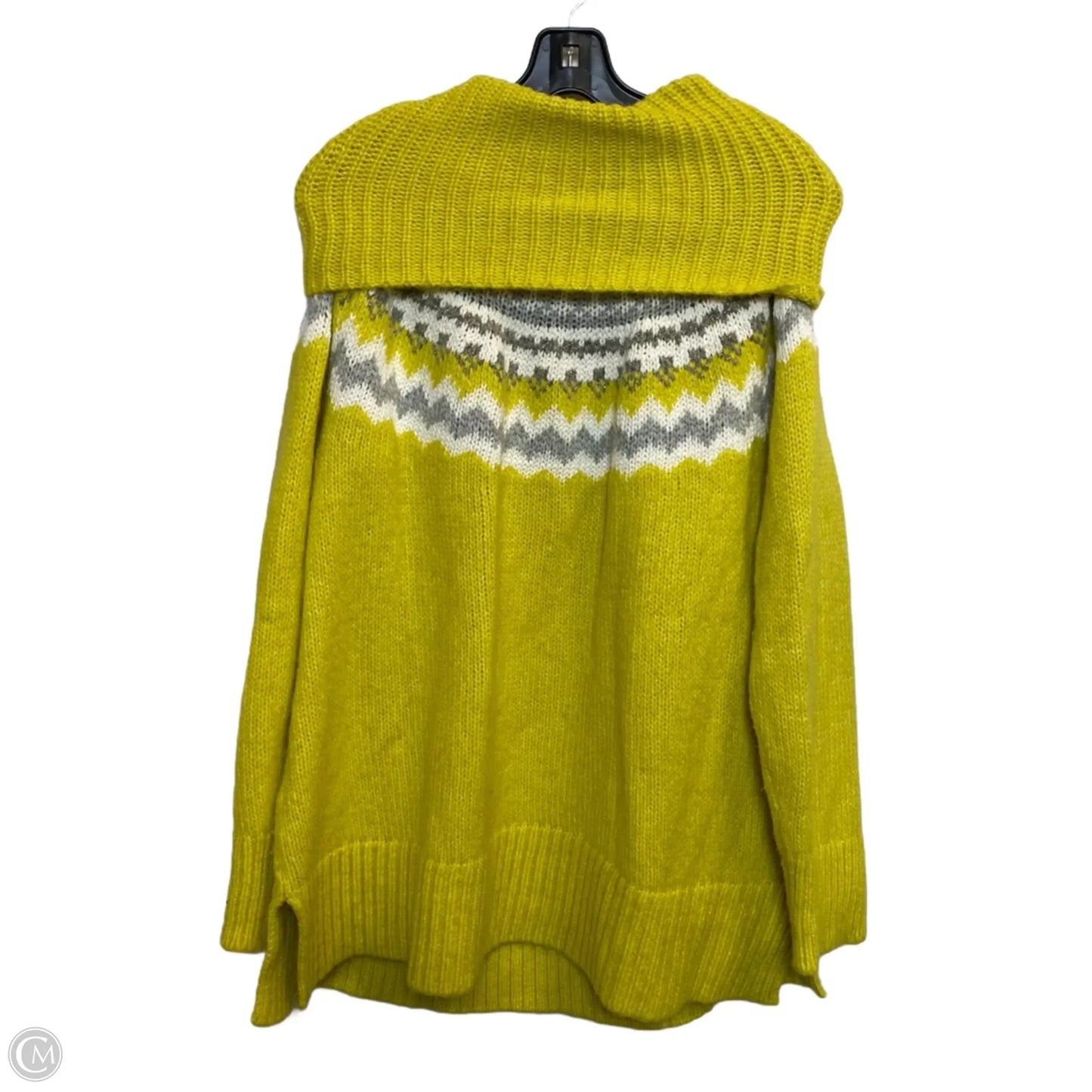 Sweater By Loft In Green & Grey, Size: Xxl