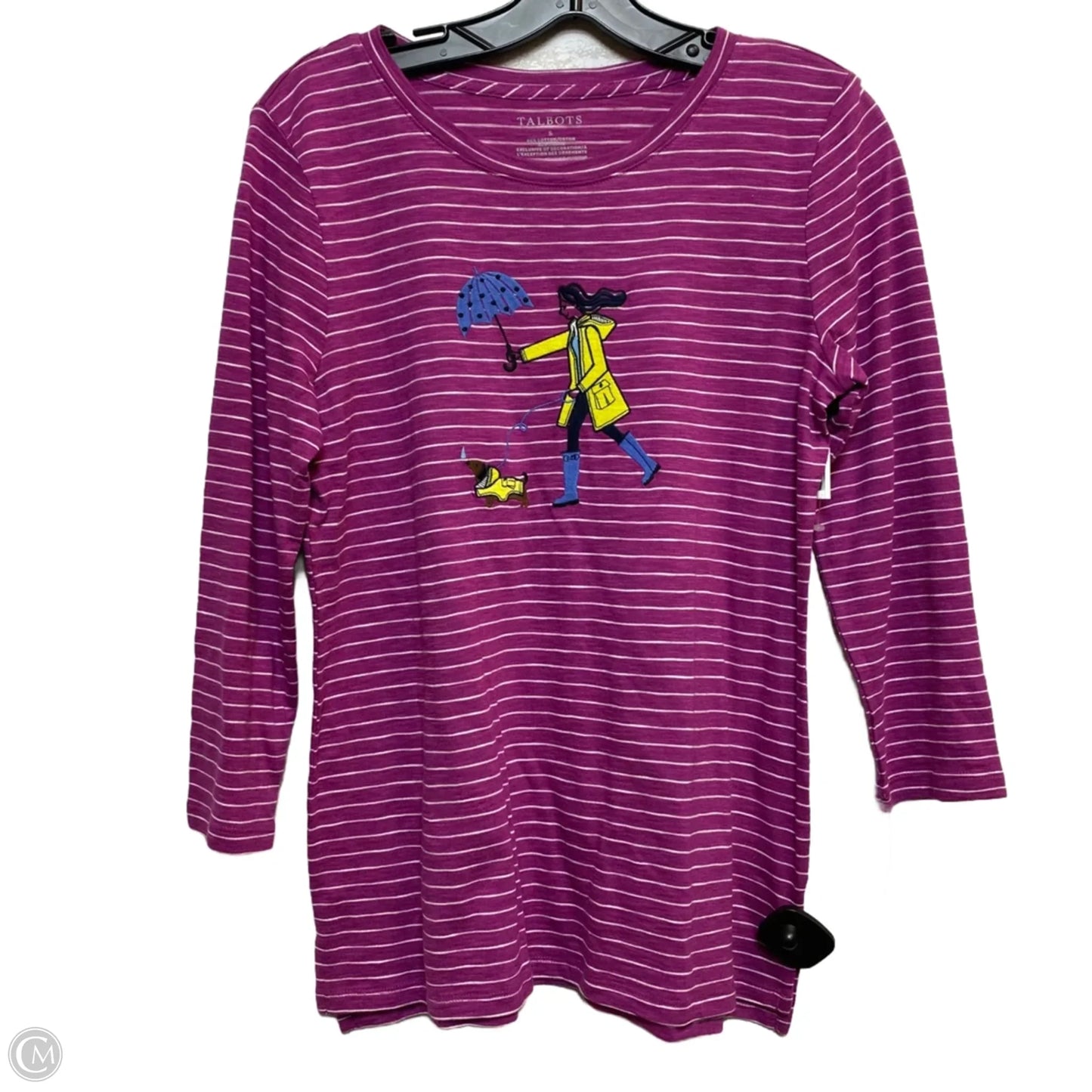 Top Long Sleeve By Talbots In Purple, Size: S