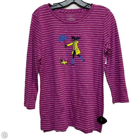 Top Long Sleeve By Talbots In Purple, Size: S