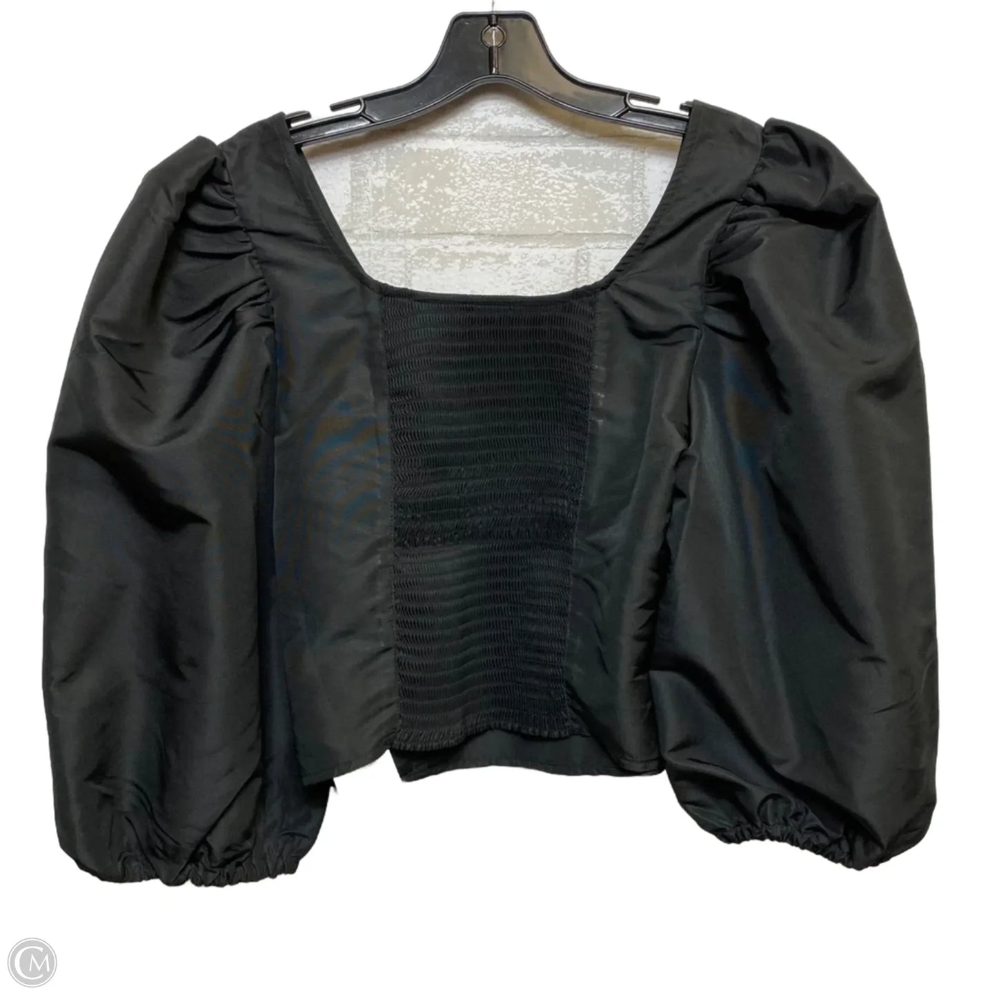 Blouse 3/4 Sleeve By Levis In Black, Size: L