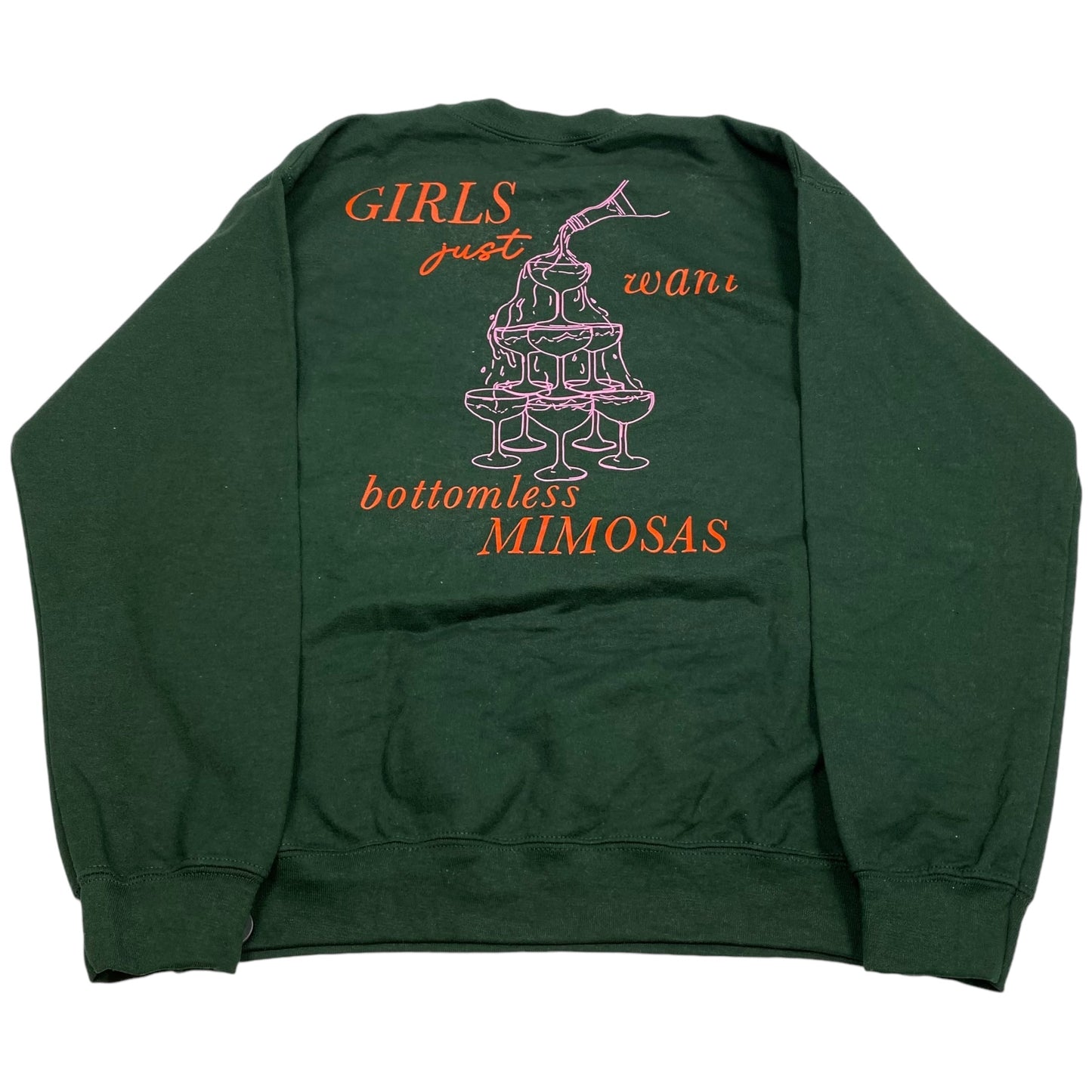 Sweatshirt Crewneck By Gildan In Green, Size: M