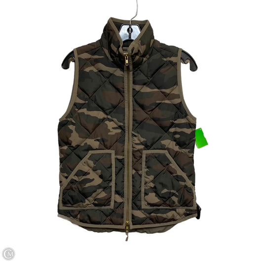 Vest Puffer & Quilted By J. Crew In Green, Size: Xs