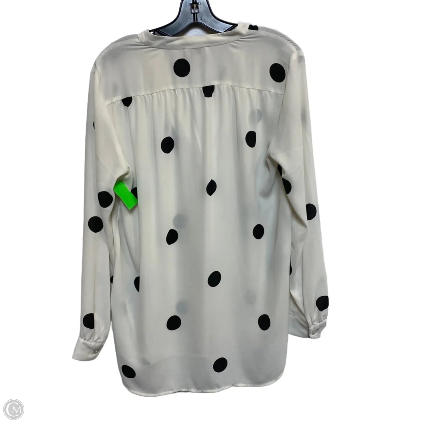 Blouse Long Sleeve By Loft In Cream, Size: M