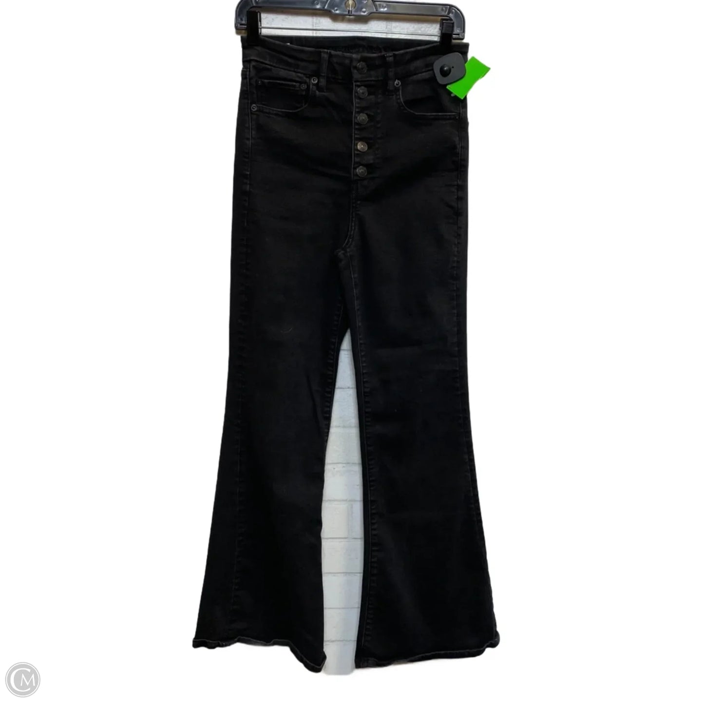 Jeans Flared By American Eagle In Black Denim, Size: 6