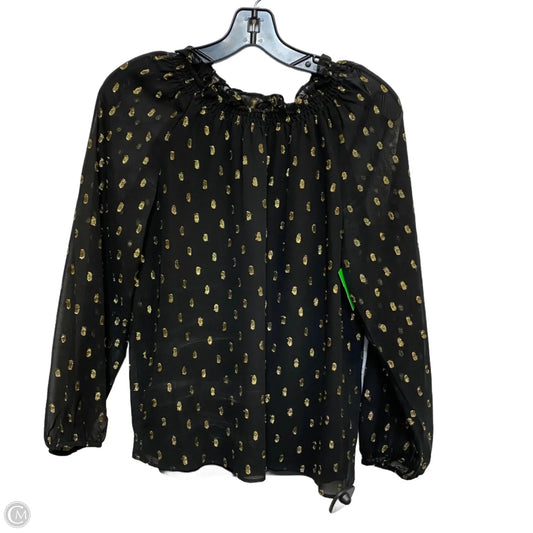 Blouse Long Sleeve By Talbots In Black, Size: Xs