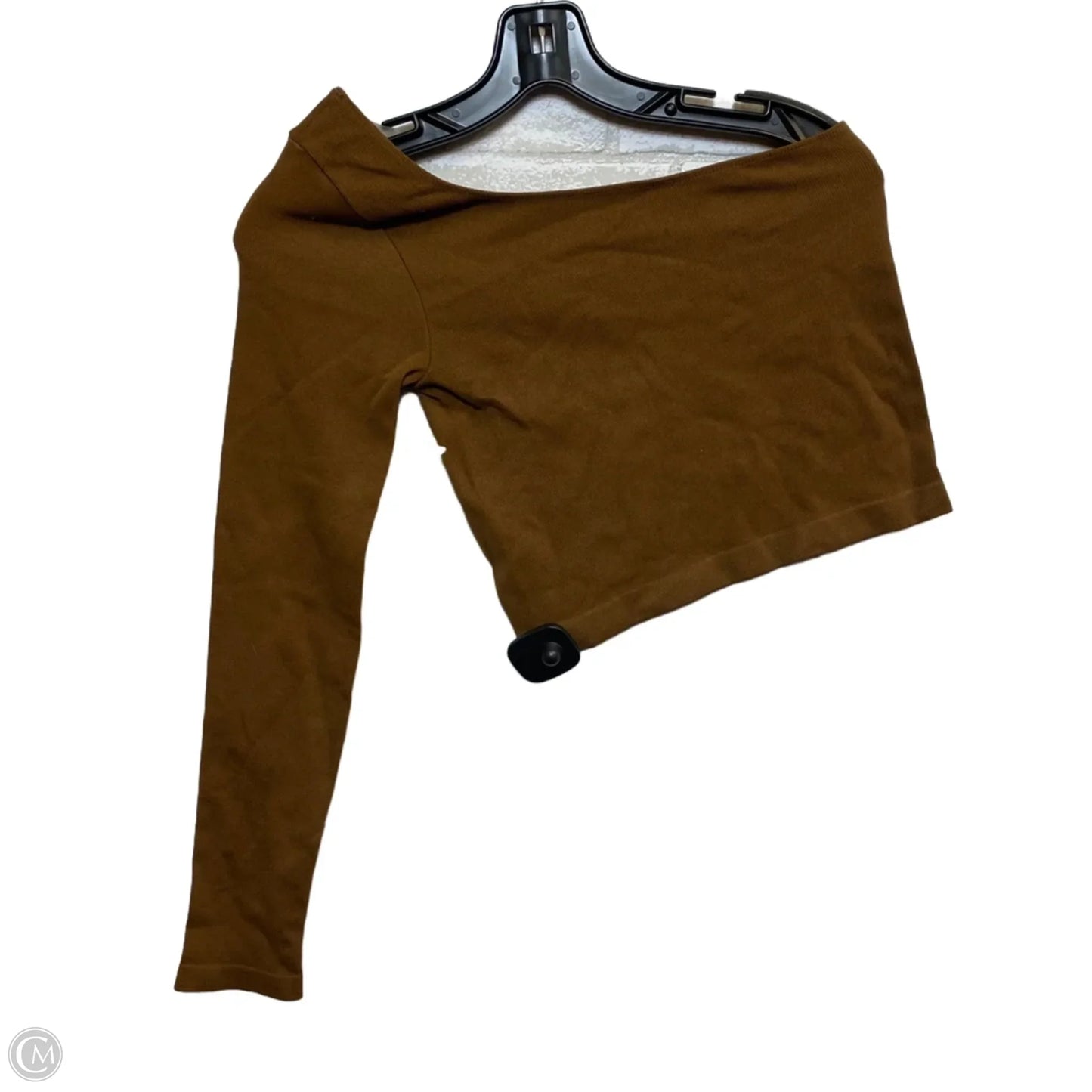 Top Long Sleeve By Anwnd In Brown, Size: M