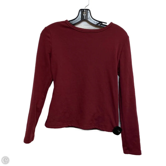 Top Long Sleeve Basic By Dazy In Red, Size: L
