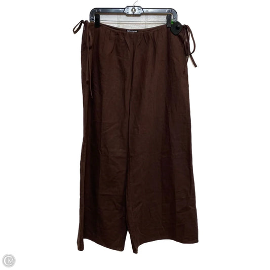 Pants Wide Leg By Pretty Little Thing In Brown, Size: 6