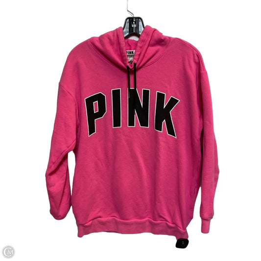 Athletic Top Long Sleeve Collar By Pink In Pink, Size: Xs