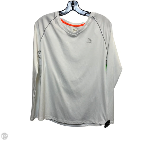 Athletic Top Long Sleeve Crewneck By Rbx In White, Size: Xl
