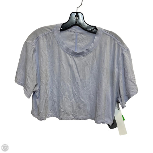Athletic Top Short Sleeve By Lululemon In Purple, Size: S