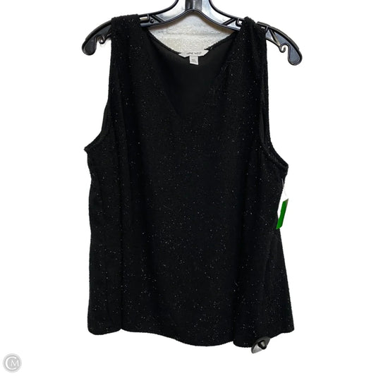 Top Sleeveless By Nine West In Black, Size: Xxl
