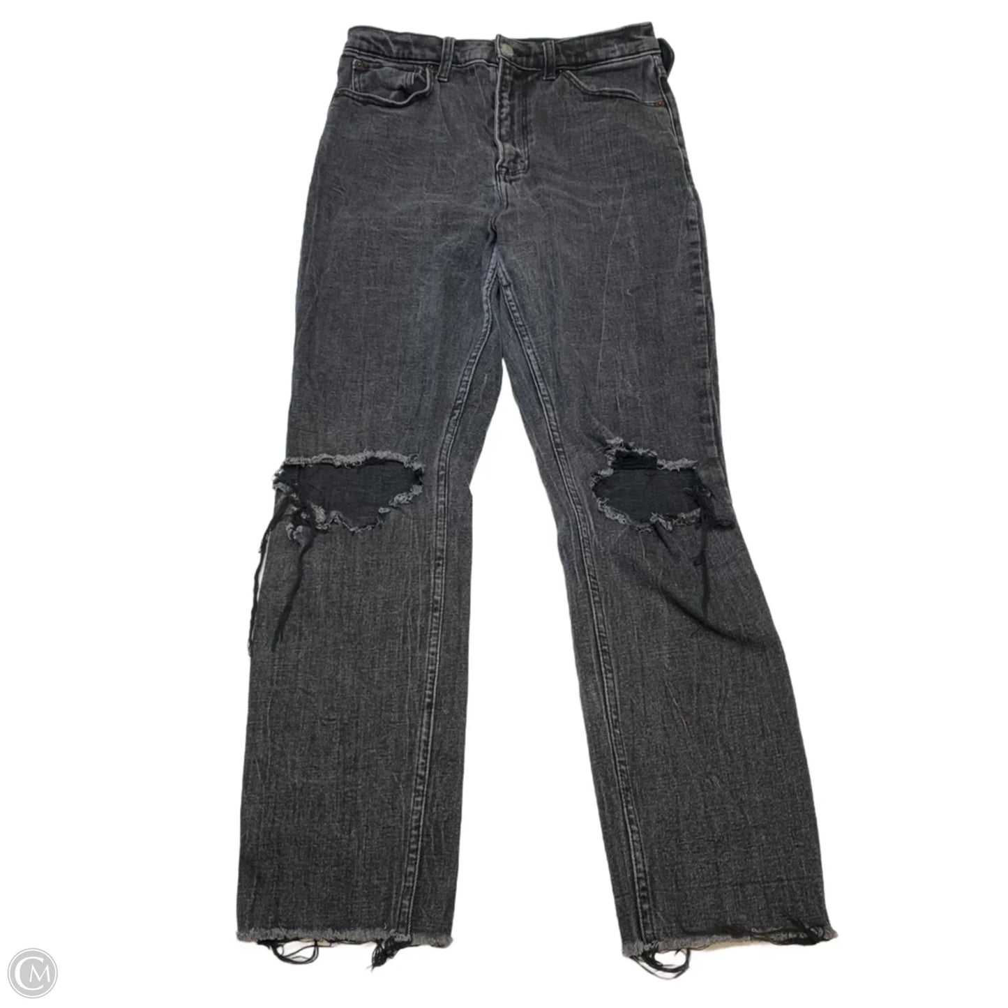 Jeans Boyfriend By Abercrombie And Fitch In Grey Denim, Size: 6